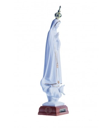Nossa Senhora de Fátima, branca com galão, 18 cm