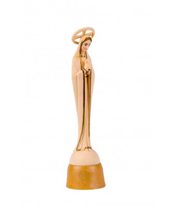 Our Lady of Fatima stylized, ivory with gallon, 13cm