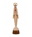 Immaculate Stylized Mary Heart, Ivory with Gallon, 17,5cm