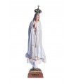 Our Lady of Fatima, white painting, with gallon, 35cm