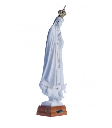 Nossa Senhora de Fátima, branca com galão, 28 cm
