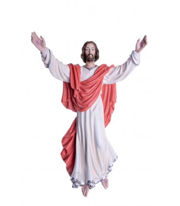 Cristo Ressuscitado pintura clássica 56 cm