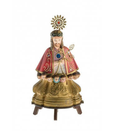 Senhor Santo Cristo pintura clássica 17 cm