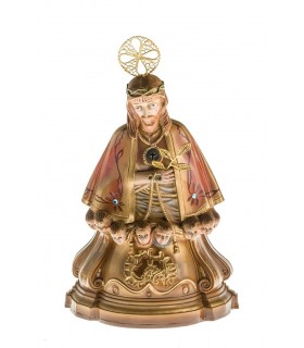 Senhor Santo Cristo pintura metalizada 25 cm