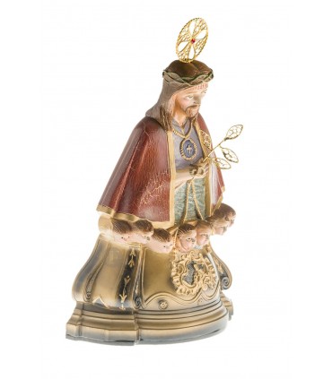 Senhor Santo Cristo, pintura rachada, 25cm