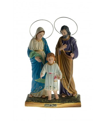 Sagrada Família pintura clássica 25 cm