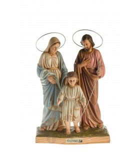 Sagrada Família pintura velha 25 cm