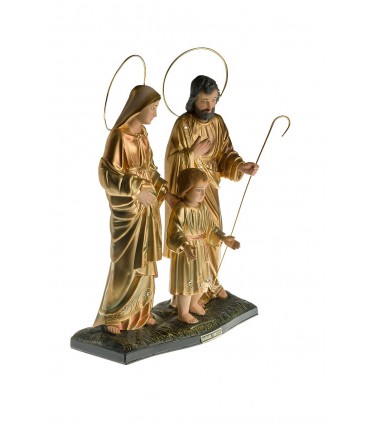 Holy Family, metallic painting, 30cm