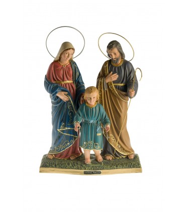 Sagrada Família pintura patinada ouro 30 cm