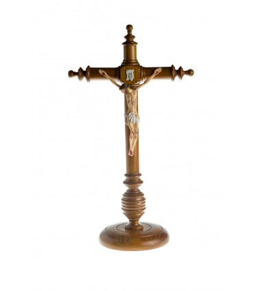 Wooden Cruxifix with Plastic Christ, 40x20cm