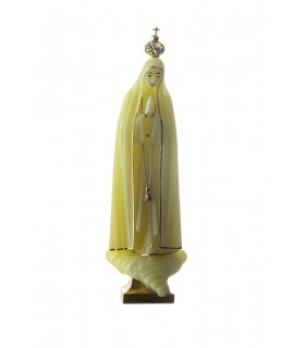 Nossa Senhora de Fátima, Capelinha, Luminosa com galão15 cm