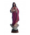 Sagrado Coração de Jesus, pintura granitada, 50 cm