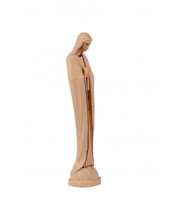 Stylized Our Lady of Fatima, ivory with stripe, 14 cm
