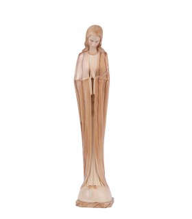 Nossa Senhora de Fátima estilizada pintura madeira 25 cm