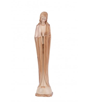 Nossa Senhora de Fátima estilizada pintura madeira 25 cm