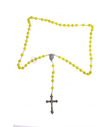 copy of Yellow rosary, 7mm
