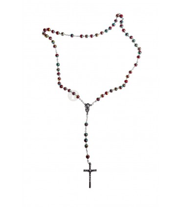 Terço Matizado Vermelho, 6 mm