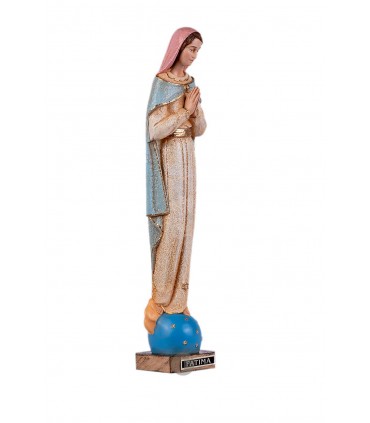 Stylized Our Lady of Fatima, granite painting with veil, 30 cm
