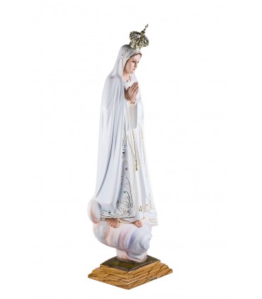 Our Lady of Fatima, classic painting, cristal eyes, 75 cm