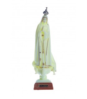 Nossa Senhora de Fátima luminosa com galão 18 cm