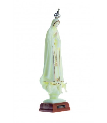 Nossa Senhora de Fátima, luminosa com galão 18 cm