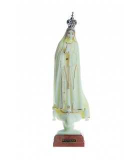 Nossa Senhora de Fátima luminosa com galão 23 cm