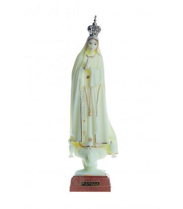 Nossa Senhora de Fátima luminosa com galão 23 cm