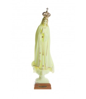 Nossa Senhora de Fátima luminosa com galão 35 cm