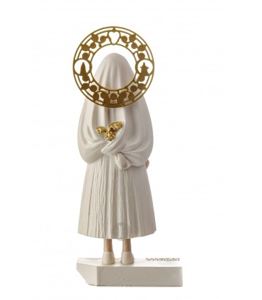 SAINT JACINTA MARTO - cream painting, 16cm