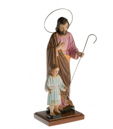 Saint Joseph with Boy, classic painting, 30cm