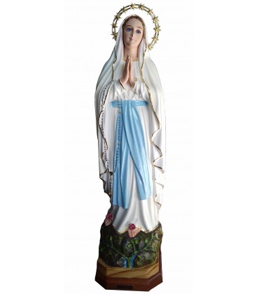 Our Lady of Lourdes, with gallon, crystal eyes, 37cm