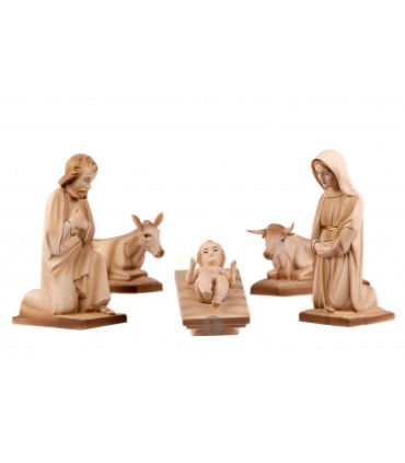 Crib, patina painting, 14cm