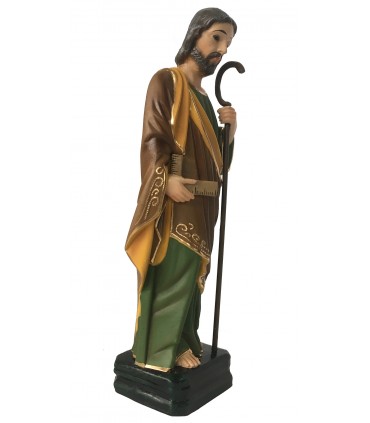 Saint Joseph  carpenter, classic painting, crystal eyes, 30cm