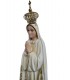 Our Lady of Fátima oil painting and fine gold with crystal eyes 45 cm