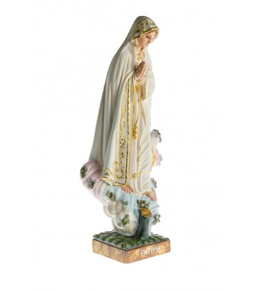 Our Lady of Fatima, Azinheira, in wood, 37 cm