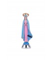 Our Lady of the Road, blue with braid, 9cm