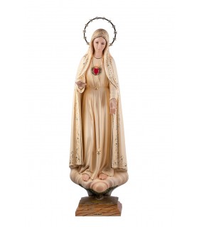 Imaculado Coração de Maria pintura patinada 85 cm