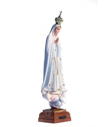 Our Lady of Fatima, classic painting, cristal eyes, 23 cm