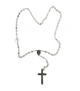 Terço de Cristal transparente 7mm