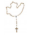 Olive wood rosary, oval, 6/7mm