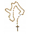 Olive wood rosary, oval, 8/10mm