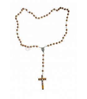 Terço Madeira castanho 6 mm