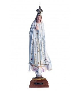 Nossa Senhora de Fátima pintura clássica 23 cm