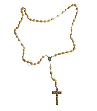 Terço Madeira gomos oval 6/7 mm