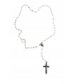 Crystal rosary, branco, 6mm
