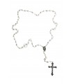 Crystal rosary, branco, 7mm