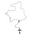 Crystal rosary, branco, 8mm