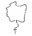 Crystal rosary, preto, 8mm