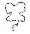 Crystal rosary, preto, 10mm