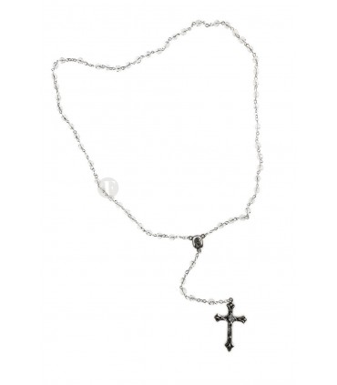 Terço de Cristal transparente 5mm